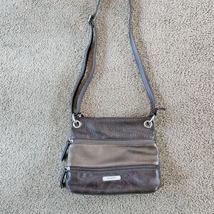 Rosetti Brown Shoulder Bag with Multiple Compartments